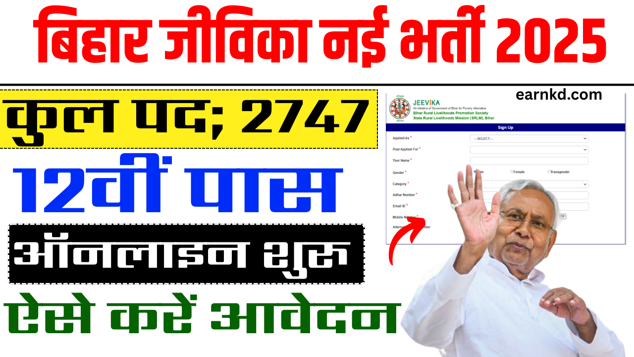 Bihar JEEViKA Recruitment 2025 | बिहार जीविका में आई नई भर्ती ऑनलाइन आवेदन शुरू जल्दी करे आवेदन?