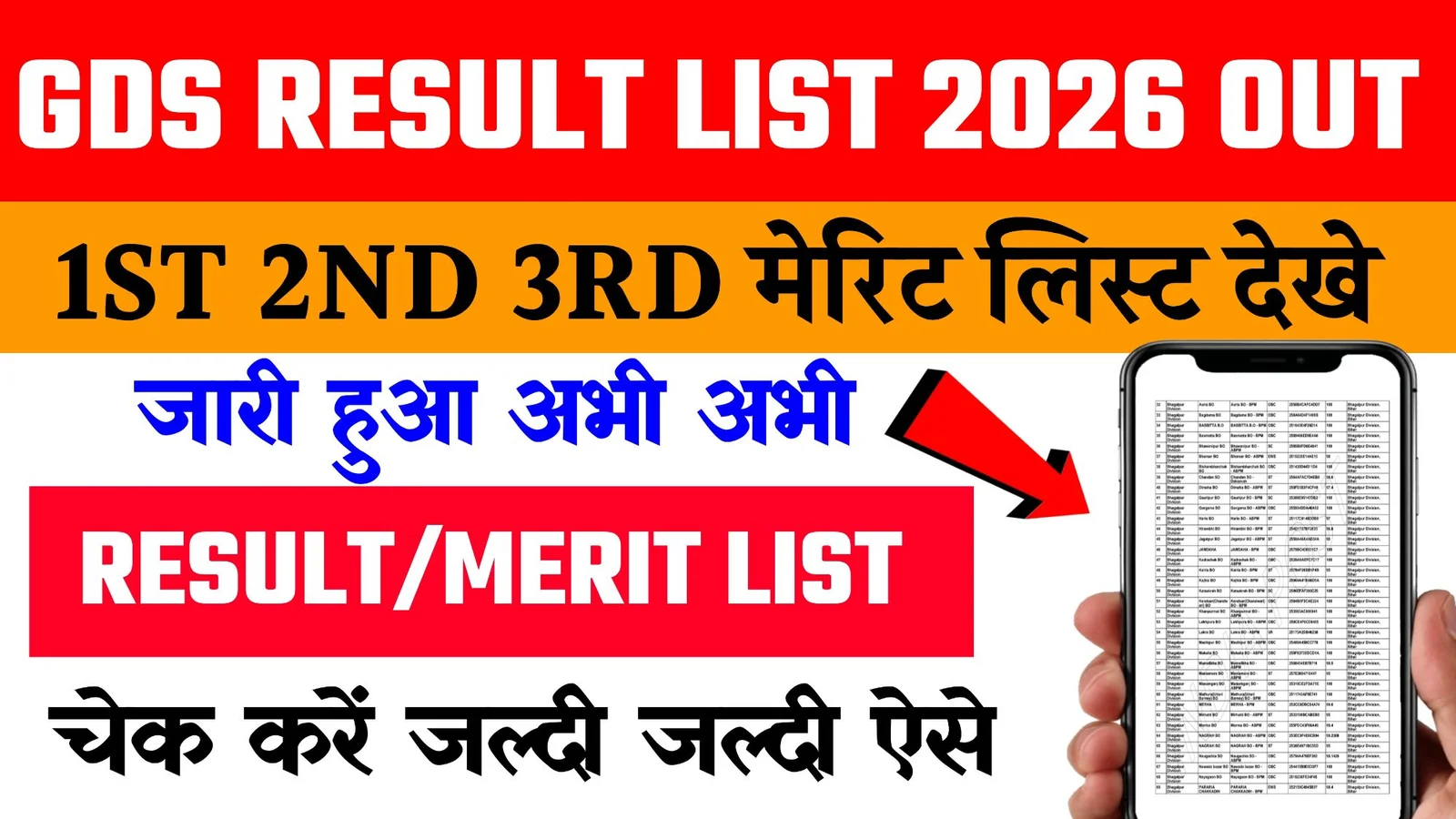 India Post Office GDS Merit List 2026 PDF Release Date, Cut Off Marks at indiapostgdsonline.gov.in