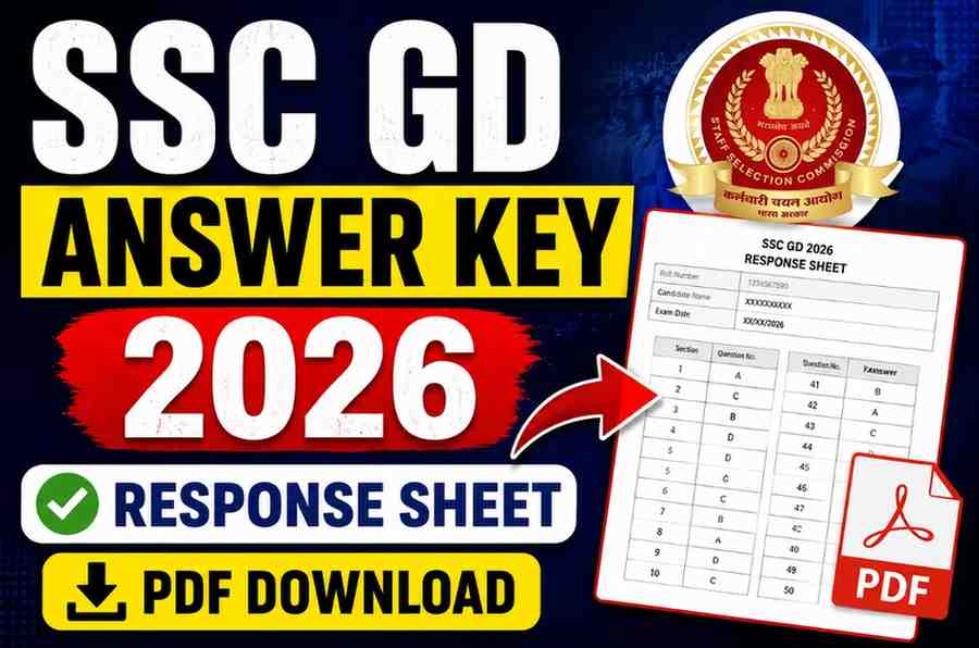SSC GD Answer Key 2026, Response Sheet PDF